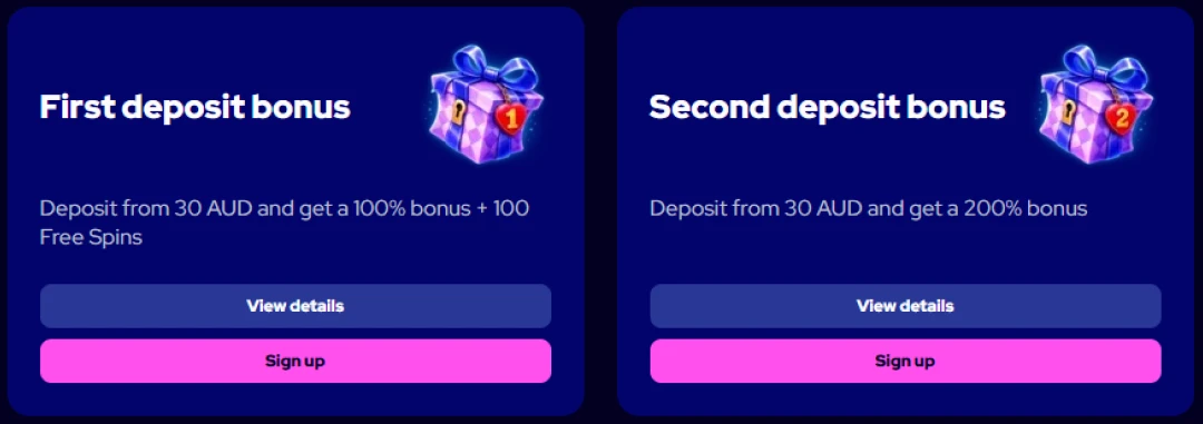 Charmius welcome bonus
